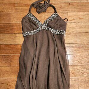 Bcbg brown dress